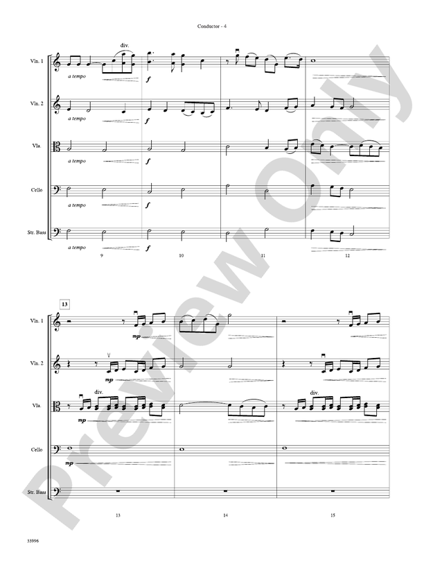 Classics for Contest – String Orchestra Conductor Score & Parts (Digital Download)