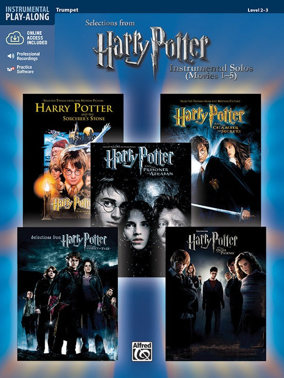 HARRY POTTER SOLOS MOVIES 1-5 TRUMPET BK/CD