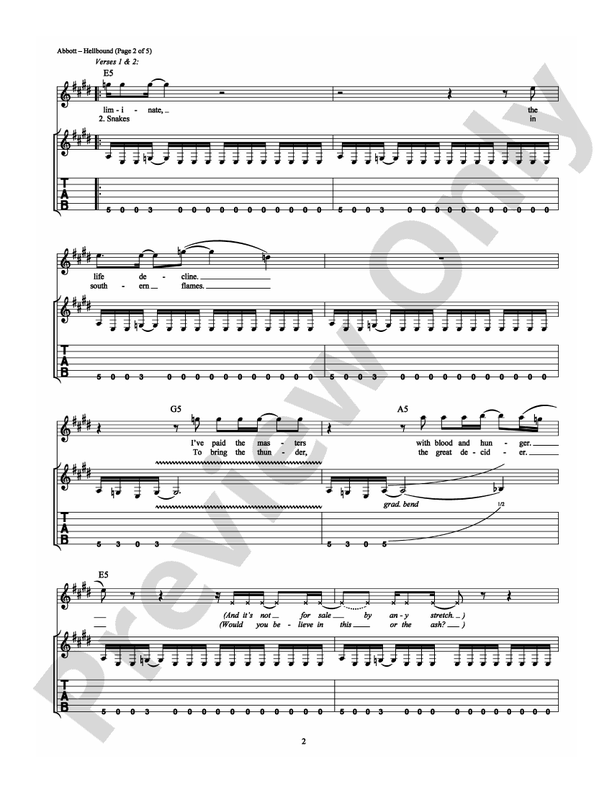 Hellbound - Guitar TAB (Digital Download)