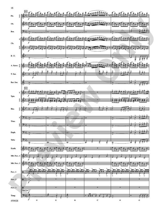 Winds of Change - Concert Band Conductor Score & Parts (Digital Download)