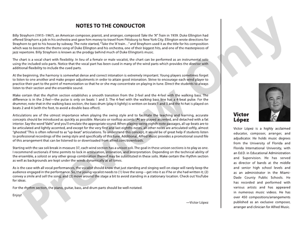Take the "A" Train (Grade 2.5) - Jazz Ensemble Conductor Score & Parts(Digital Download)