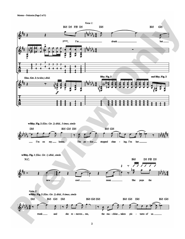 Feiticeira - Guitar TAB (Digital Download)