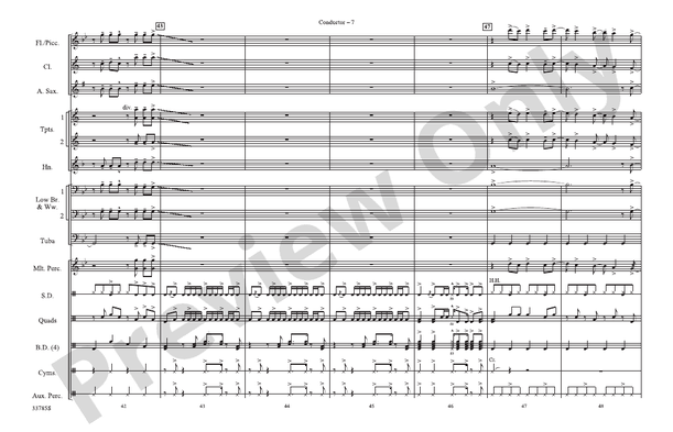 Fame – Marching Band Conductor Score & Parts (Digital Download)