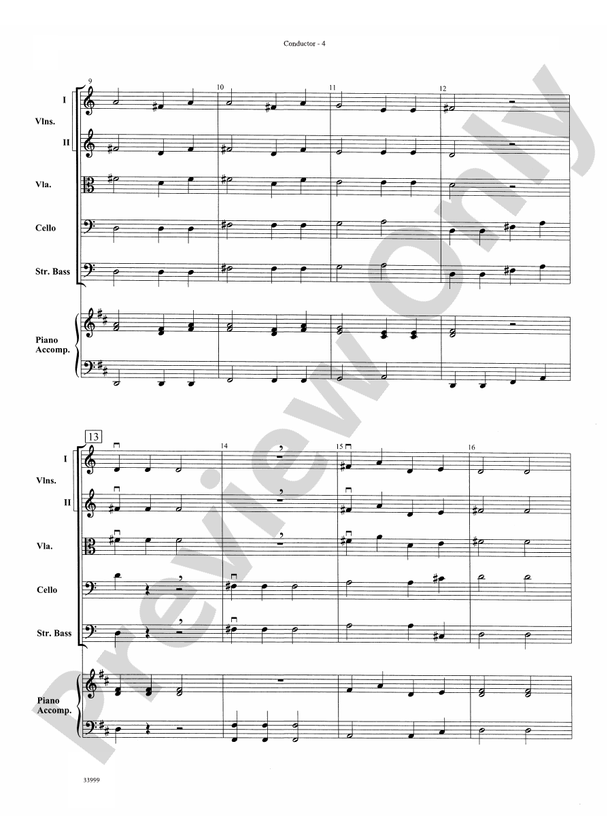 Classics for a Traditional Christmas, Level 1 – String Orchestra Conductor Score & Parts (Digital Download)