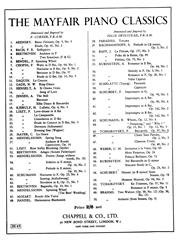 Barcarolle (Op. 37 No.6) - Piano Solo (Digital Download)