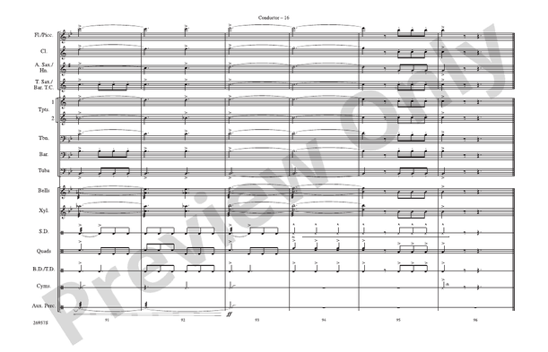 Superman Opener – Marching Band Conductor Score & Parts (Digital Download)
