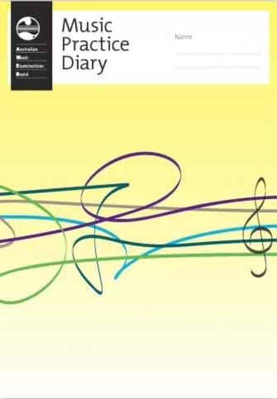 Music Practice Diary - Ribbon Stave Design - AMEB