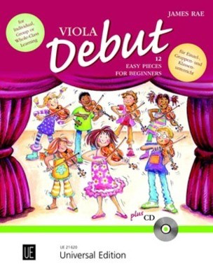 Viola Debut - Pupil's book - 12 Easy Pieces for Beginners - James Rae - Viola Universal Edition /CD