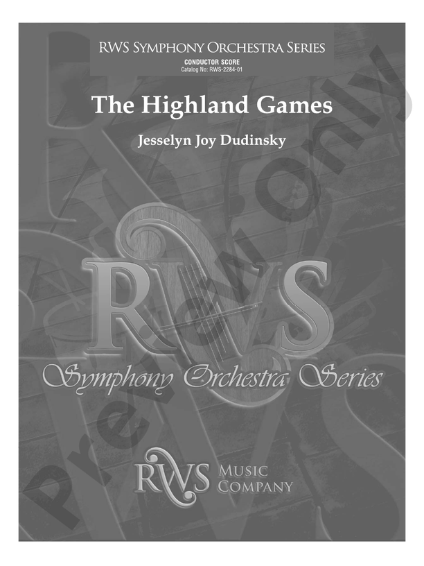 The Highland Games - Full Orchestra Conductor Score & Parts (Digital Download)