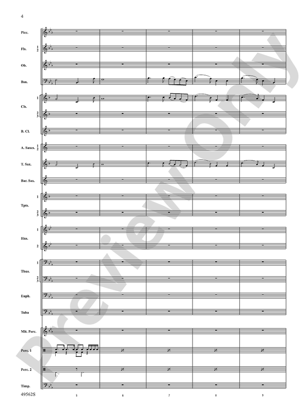 Proudly They Served - Concert Band Conductor Score & Parts (Digital Download)