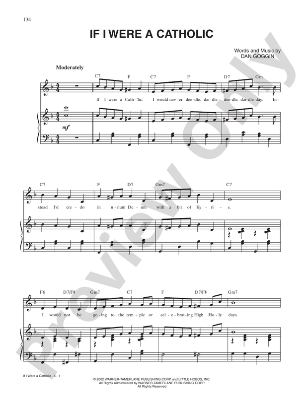 If I Were a Catholic (from Meshuggah-Nuns) - PVG (Digital Download)