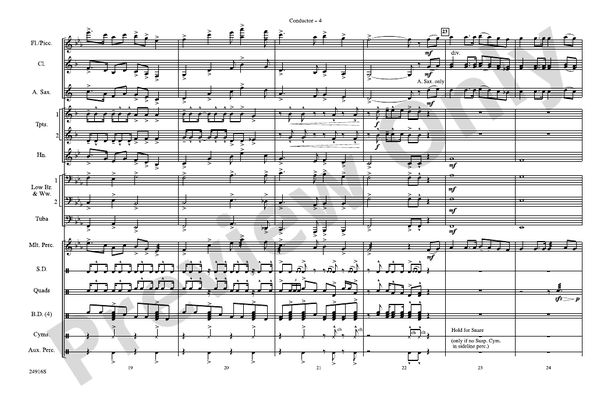 How the West Was Won – Marching Band Conductor Score & Parts (Digital Download)