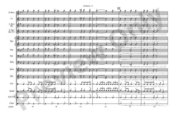 The Joint Is Jumpin' – Marching Band Conductor Score & Parts (Digital Download)