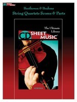 Beethoven & Brahms: String Quartets - Johannes Brahms|Ludwig van Beethoven - CD Sheet Music String Quartet CD-ROM