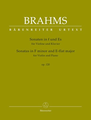 Sonatas in F Min & Eb Op 120 Violin/Piano