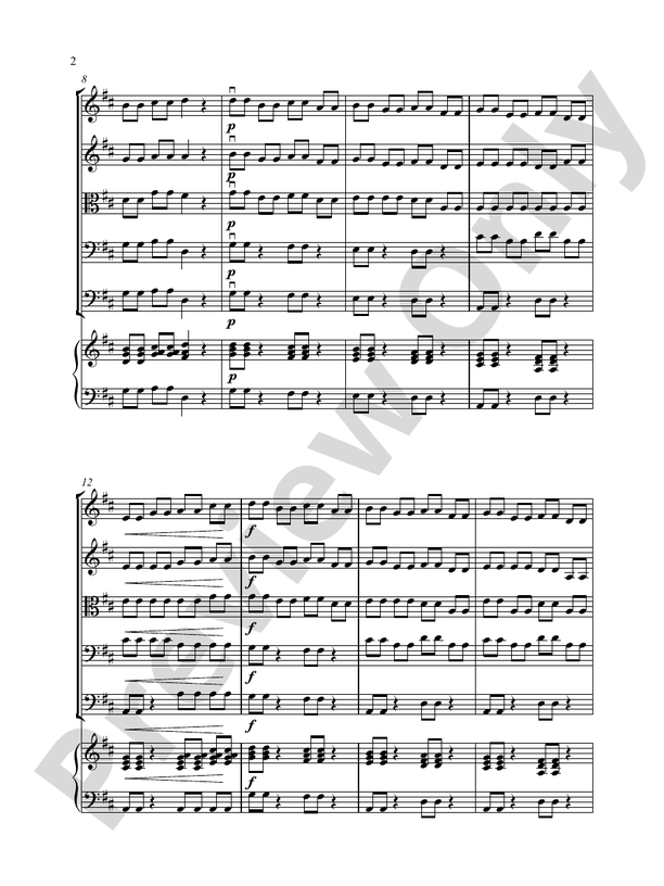 Wednesday Workout - Loreta Fin – String Orchestra Conductor Score & Parts (Digital Download)