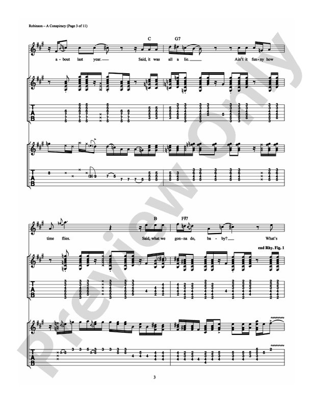 A Conspiracy - Guitar TAB (Digital Download)