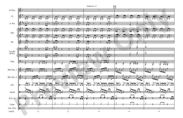 The Dark Knight – Marching Band Conductor Score & Parts (Digital Download)
