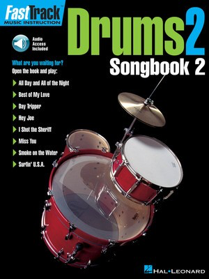 FastTrack Drums Songbook 2 - Level 2 - Drums Hal Leonard Drum Notation /CD