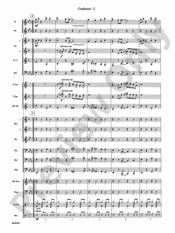 Christmas a la Big Band - Concert Band Conductor Score & Parts (Digital Download)