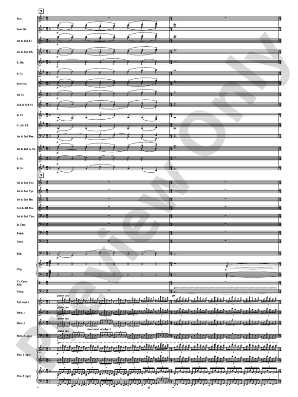 Finale from Symphony No. 3 - Organ Symphony - Concert Band Conductor Score & Parts (Digital Download)