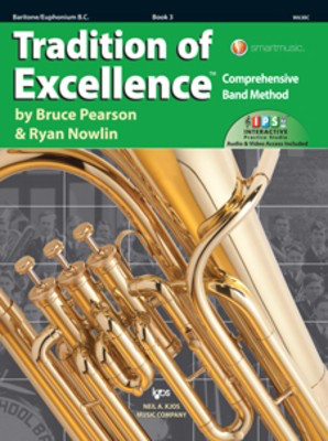 Tradition of Excellence Book 3 - Baritone/Euphonium BC - Comprehensive Band Method - Baritone|Euphonium Bruce Pearson|Ryan Nowlin Neil A. Kjos Music Company Sftcvr/Online Media