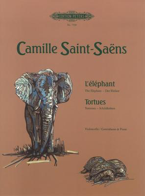 Elephant Tortoises - for cello or double bass and piano - Camille Saint-Saens - Double Bass|Cello Edition Peters