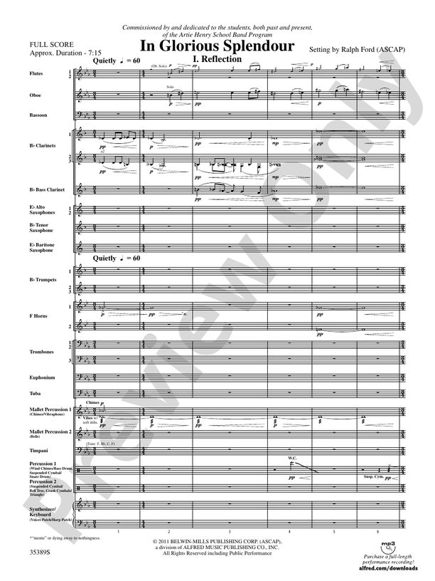 In Honor of the Fallen - Concert Band Conductor Score & Parts (Digital Download)