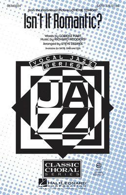 Isn't It Romantic? - Lorenz Hart|Richard Rodgers - Steve Zegree Hal Leonard ShowTrax CD CD