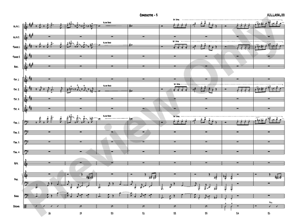 Hullabaloo - Jazz Ensemble Conductor Score & Parts (Digital Download)