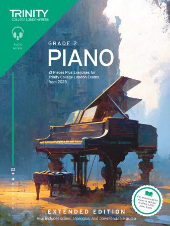 Trinity Piano Exam Pieces from 2023 Extended Edition Grade 2 - Piano/Audio Access Online TCL032010
