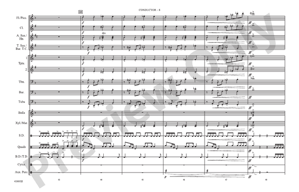 Godzilla, Part 1 – Marching Band Conductor Score & Parts (Digital Download)