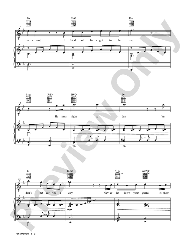 For a Moment (from Wonka) - PVG (Digital Download)