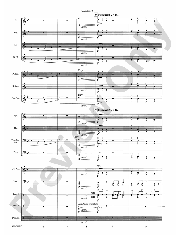 Dark Adventure - Concert Band Conductor Score & Parts (Digital Download)