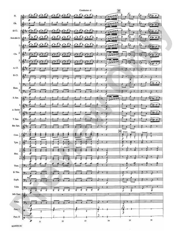 Pineapple Poll (Suite from the Ballet) - Concert Band Conductor Score & Parts (Digital Download)