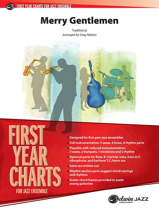 Merry Gentlemen – Jazz Ensemble Conductor Score & Parts (Digital Download)