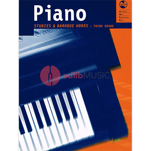 AMEB Piano Studies and Baroque Works Third Grade - Piano AMEB 1201055639
