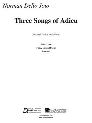 Norman Dello Joio - Three Songs of Adieu