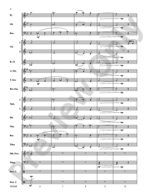 Annabel Lee (Arr. Michael Story) - Concert Band Conductor Score & Parts (Digital Download)