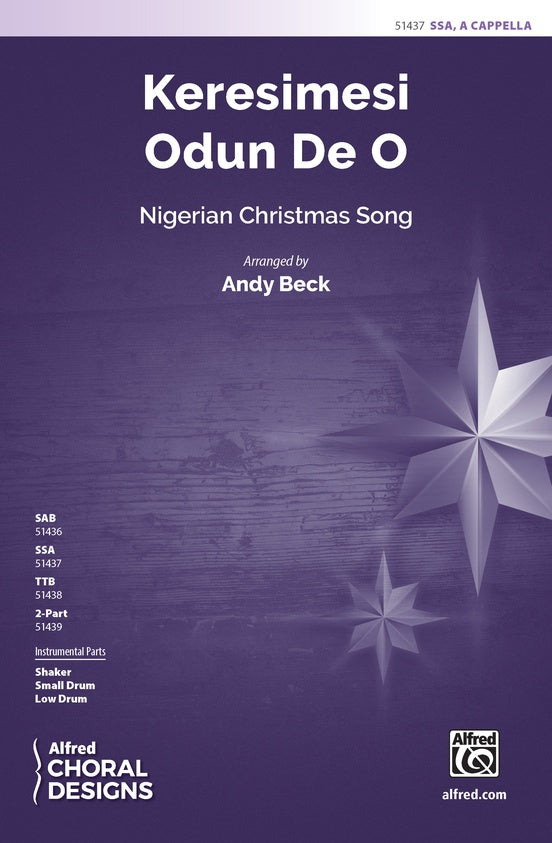 Keresimesi Odun De O - SSA Choral Octavo (Digital Download)