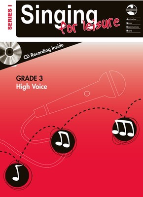 Singing For Leisure Series 1 Grade 3 - High Voice/CD AMEB 1203076339