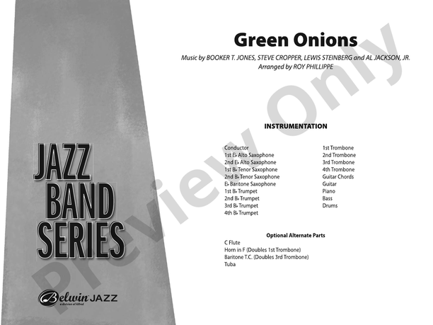Green Onions - Jazz Ensemble Conductor Score & Parts (Digital Download)