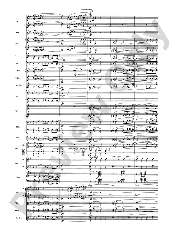 The Pink Panther (Grade 3.5) - Full Orchestra Conductor Score & Parts (Digital Download)