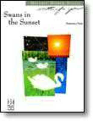Swans in the Sunset