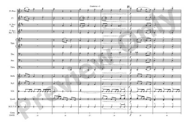 Promenade – Marching Band Conductor Score & Parts (Digital Download)