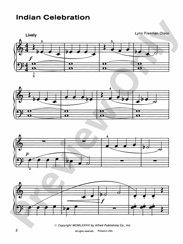 Indian Celebration - Piano (Digital Download)