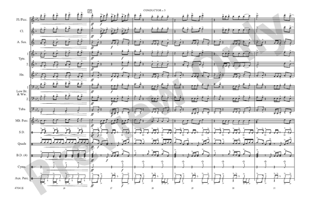 24K Magic – Marching Band Conductor Score & Parts (Digital Download)