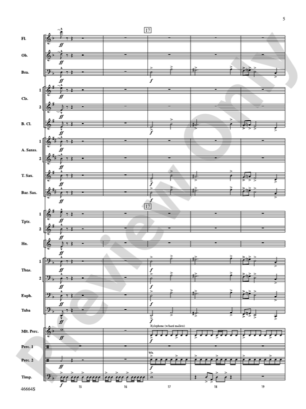Shattered - Concert Band Conductor Score & Parts (Digital Download)
