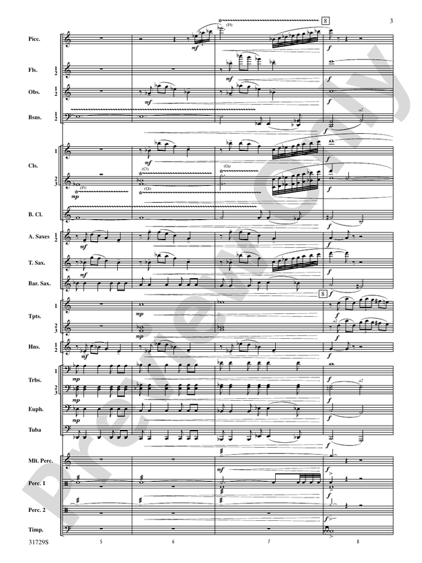 Beyond the Horizon - Concert Band Conductor Score & Parts (Digital Download)