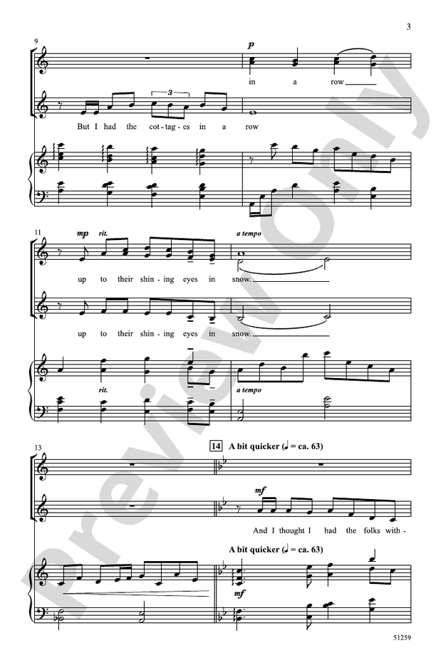 A Winter Eve - SSA Choral Octavo (Digital Download)